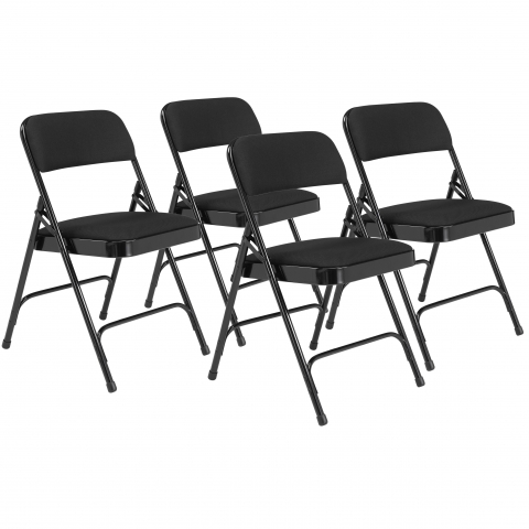 NPSÂ® 2200 Series Deluxe Fabric Upholstered  Double Hinge Premium Folding Chair,
