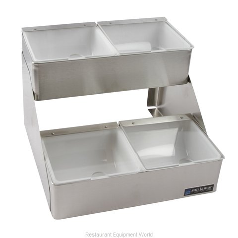 San Jamar B6766L EZ-Chill 12-Compartment Stainless Steel
