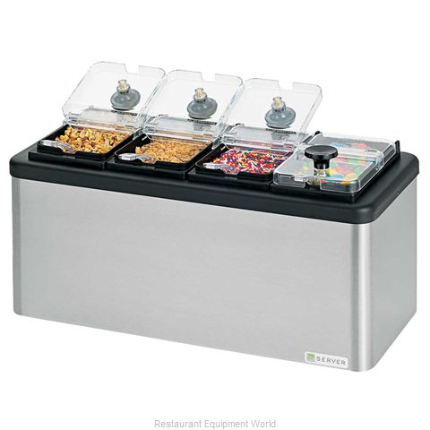 Ice cream toppings & dispenser