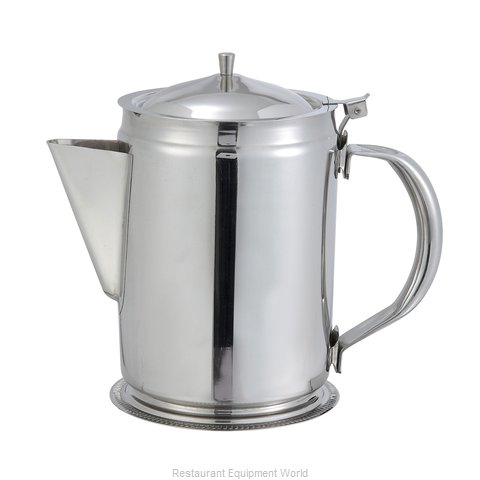 Winco JB2932 32 oz Teapot w/ Gooseneck - Stainless Steel, Mirror Finish