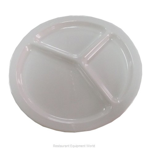 Yanco China MS-710IV Plate/Platter, Compartment, Plastic